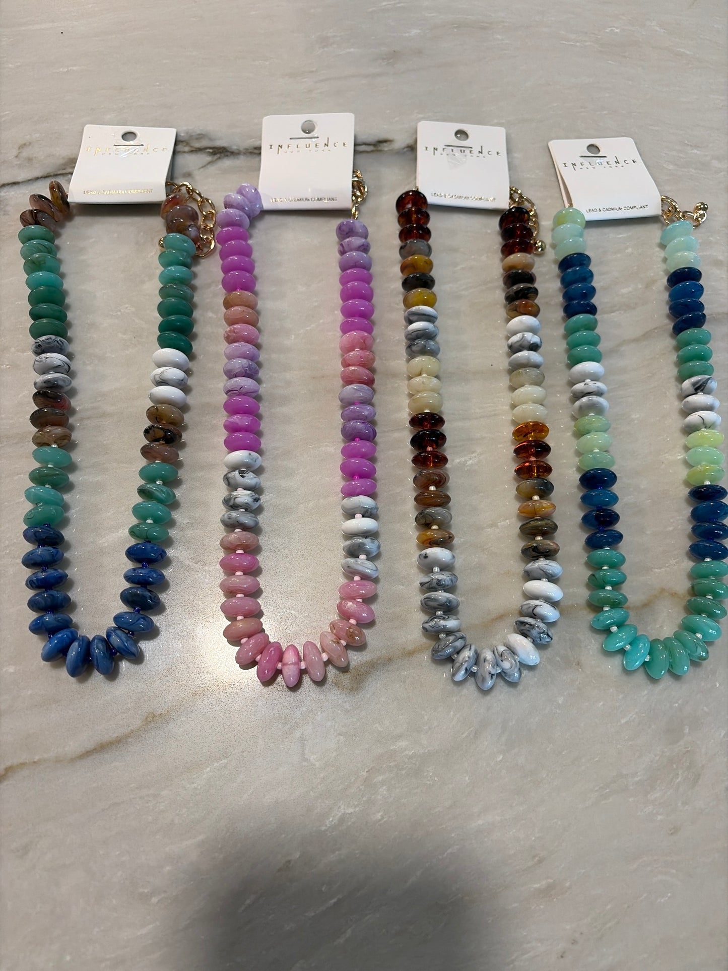 Ombré Resin Beaded Necklace