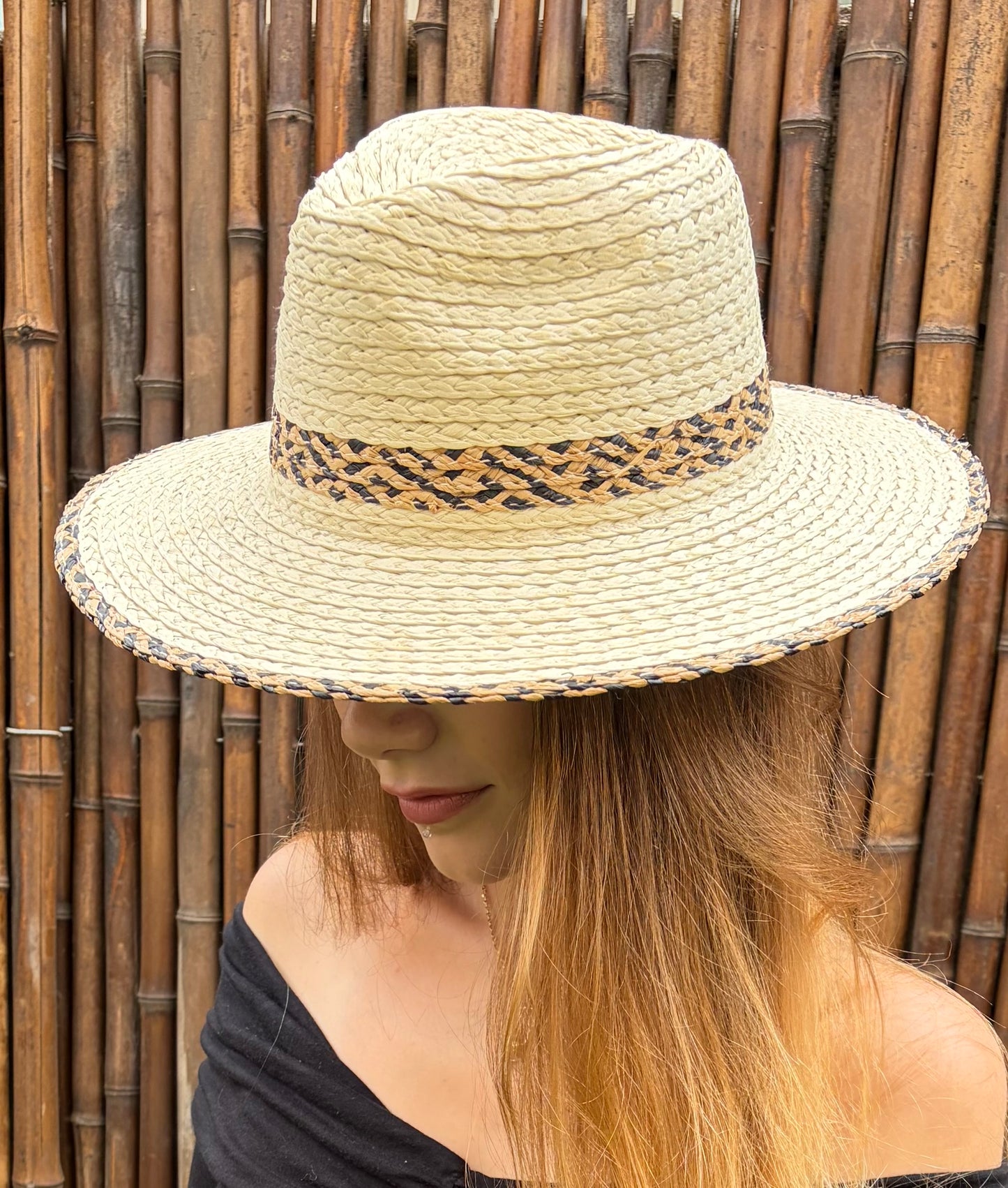 Leopard Band Flatlay Hat