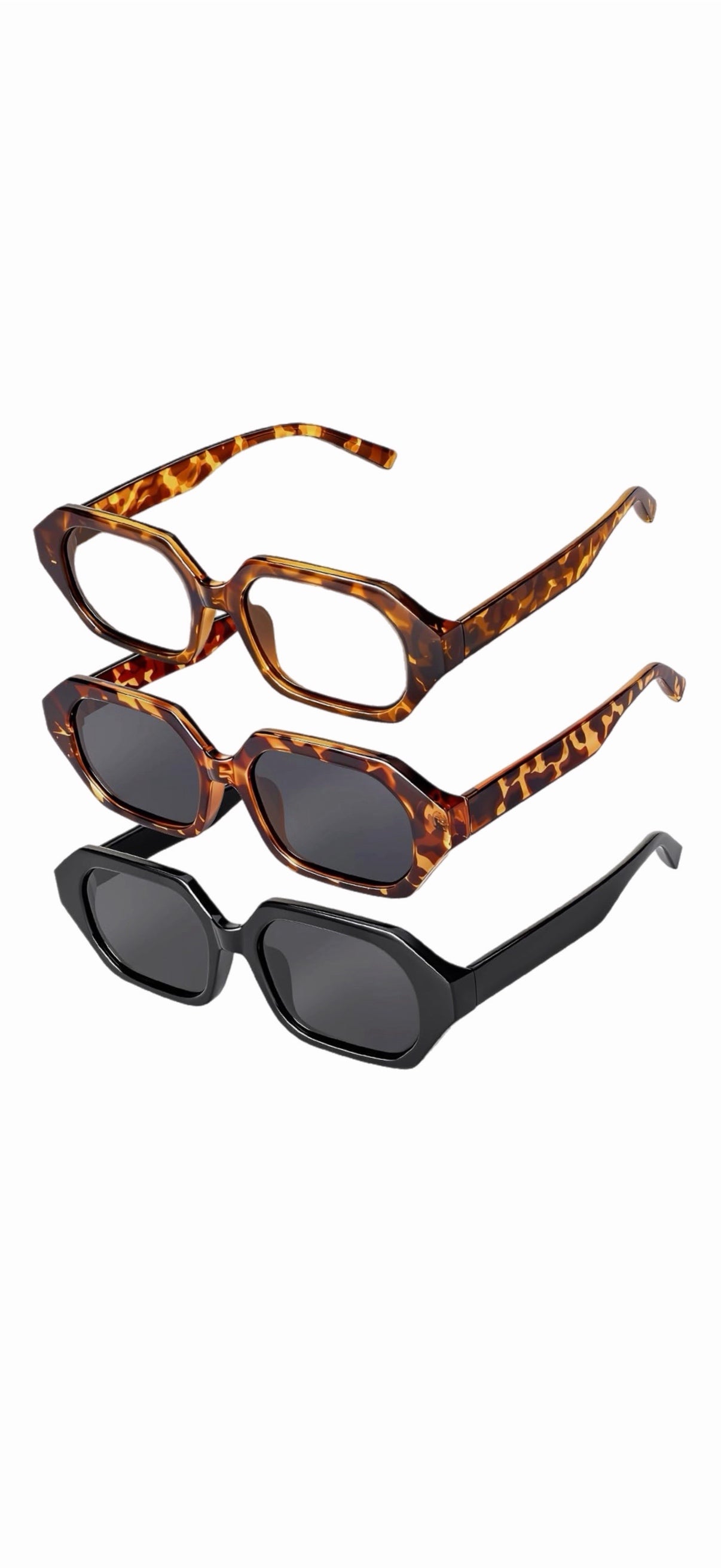 Retro Polarized Hexagon Sunglasses