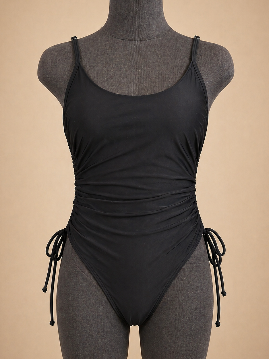 The Midnight Shore Ruched One‑Piece