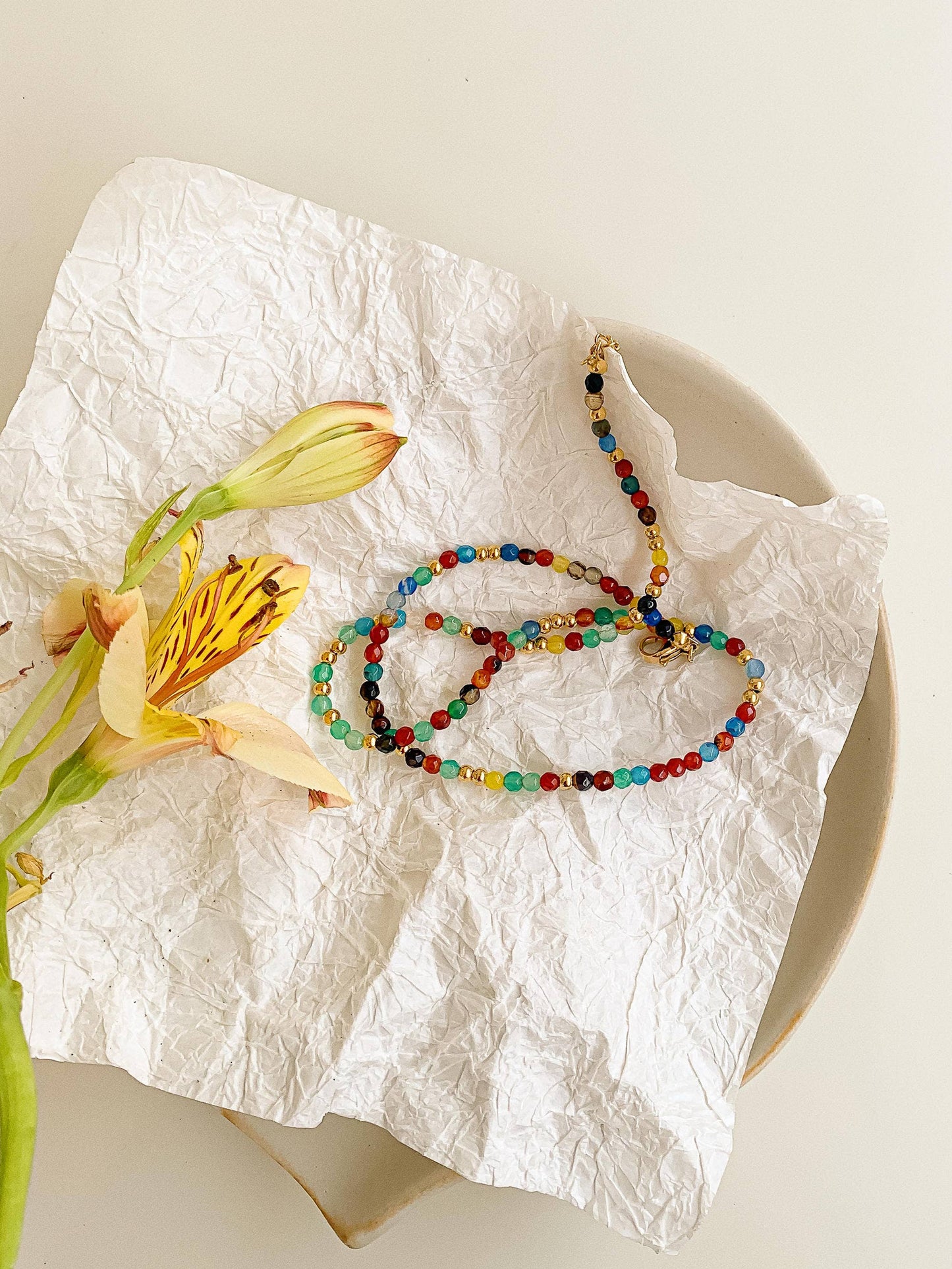 Estelle Multi Color Beaded Necklace