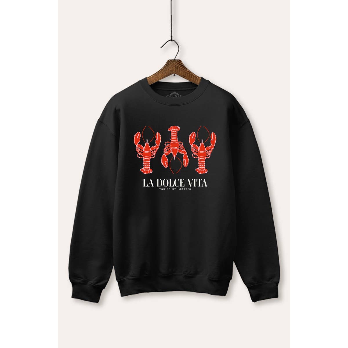 The Sweet Life Lobster Coastal Graphic Fleece Sweatshirt