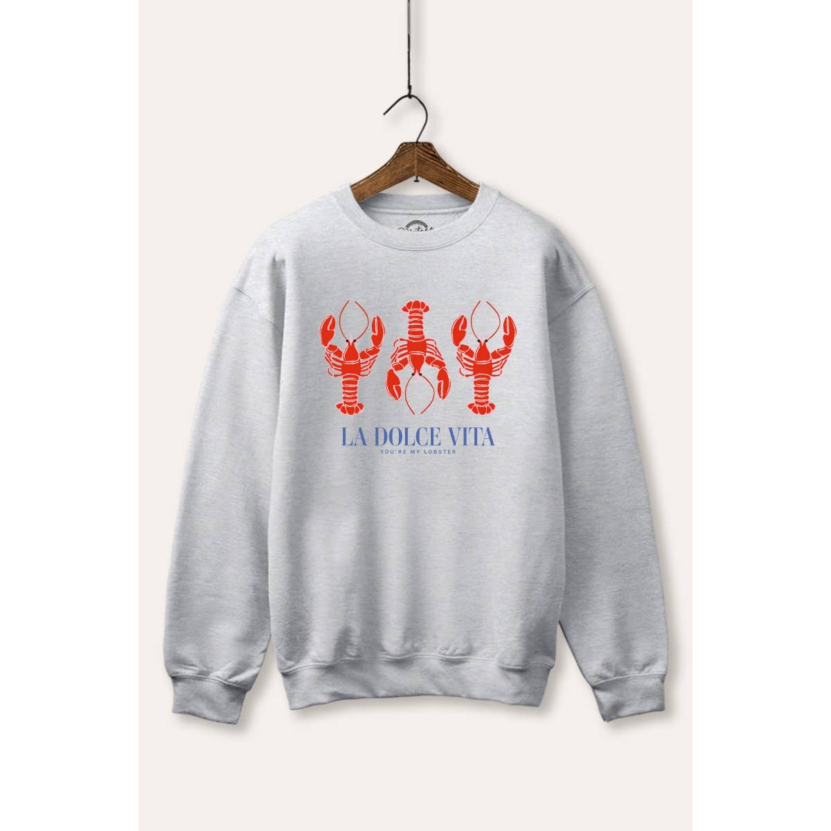 The Sweet Life Lobster Coastal Graphic Fleece Sweatshirt