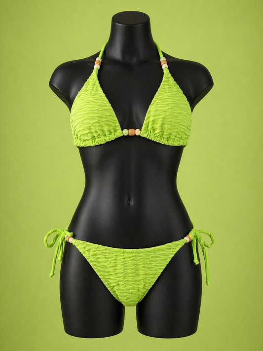 The Lime Crush Beaded Bikini