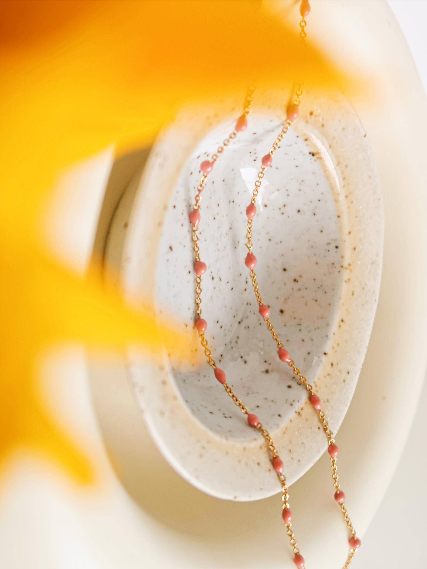 Soleil Beaded Petite Chain Necklace