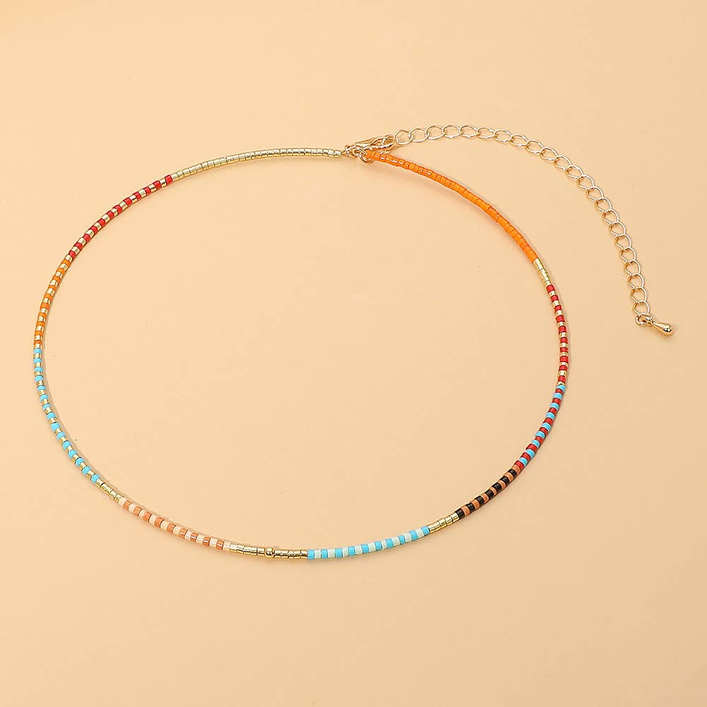 Dainty Minimalist Beaded Necklace