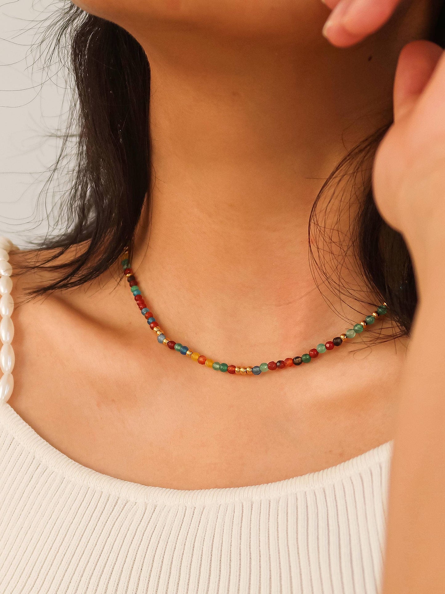 Estelle Multi Color Beaded Necklace