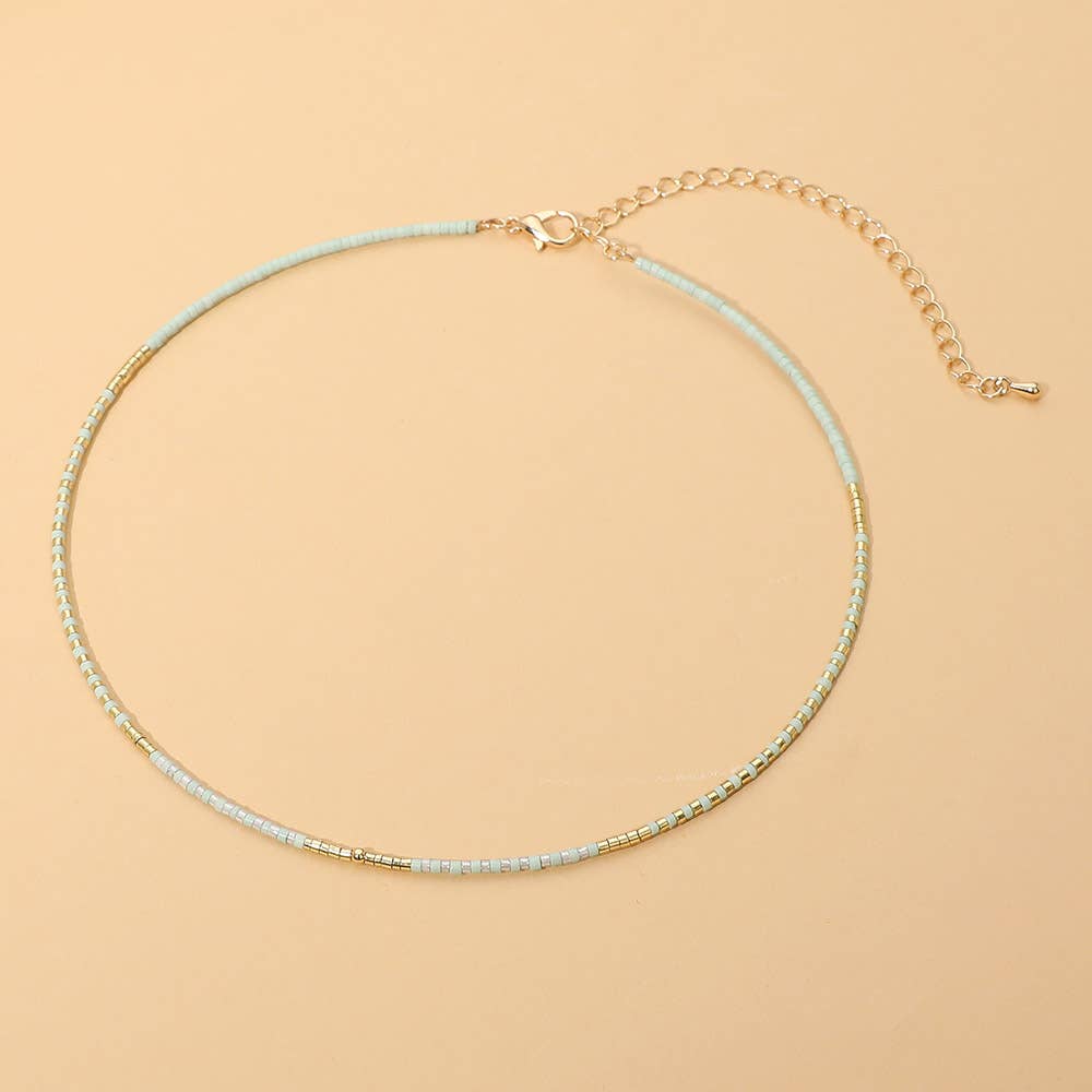 Dainty Minimalist Beaded Necklace