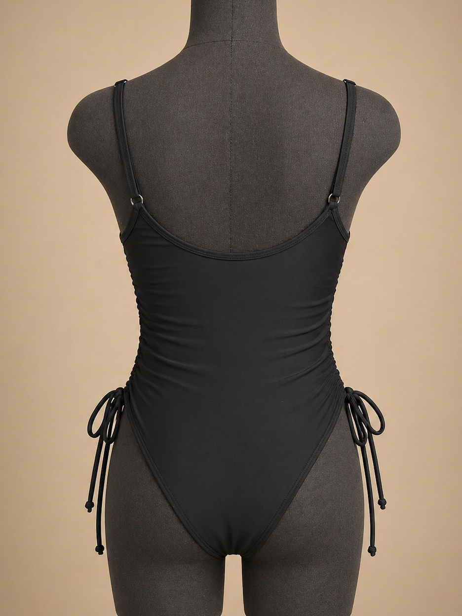 The Midnight Shore Ruched One‑Piece