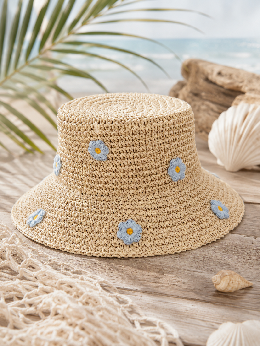 The Blue Petal Breeze Bucket Hat