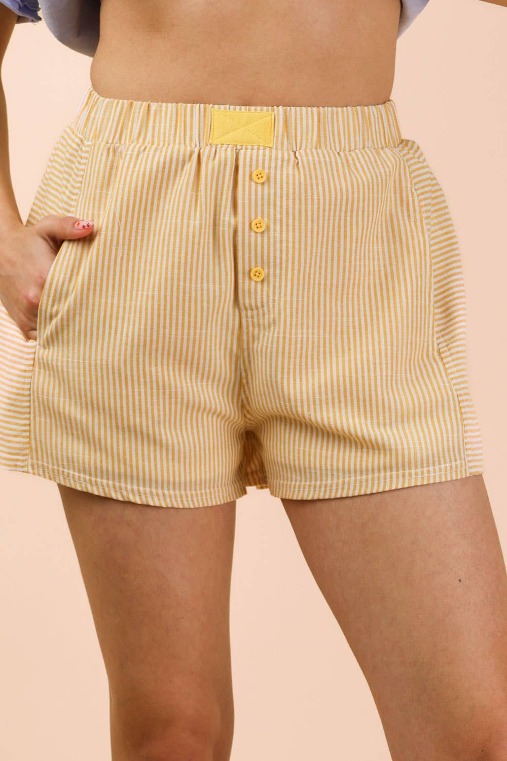 NP70735-Yellow Striped Boxer Short