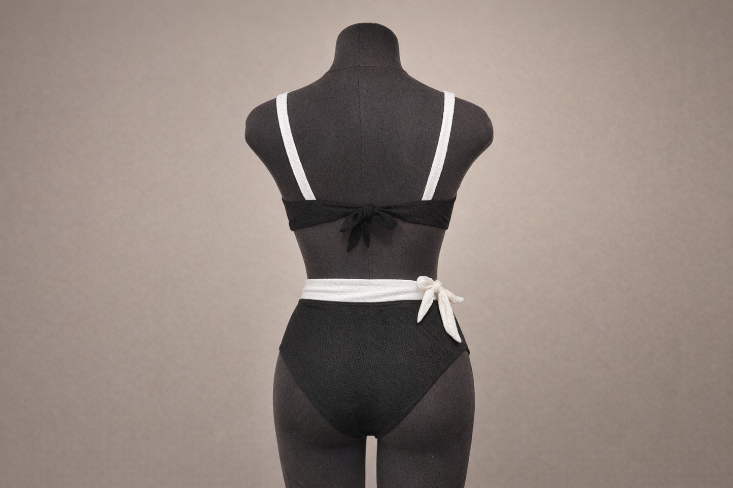 The Black Tie Bandeau Bikini