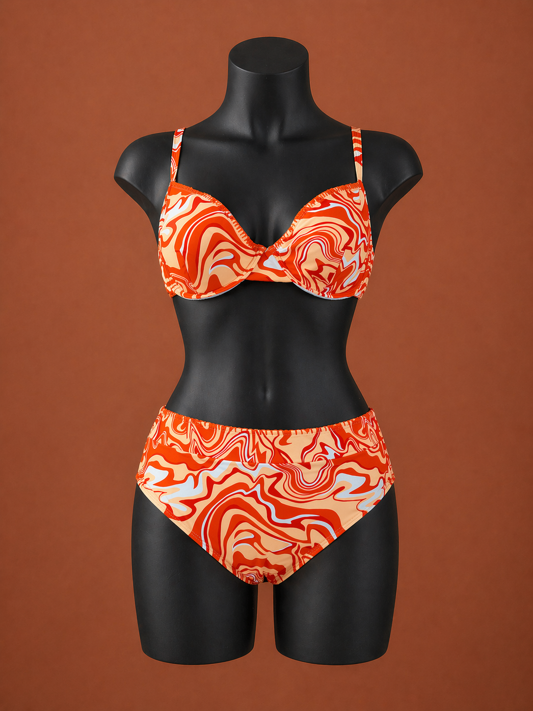 The Lava Glow High‑Waist Set