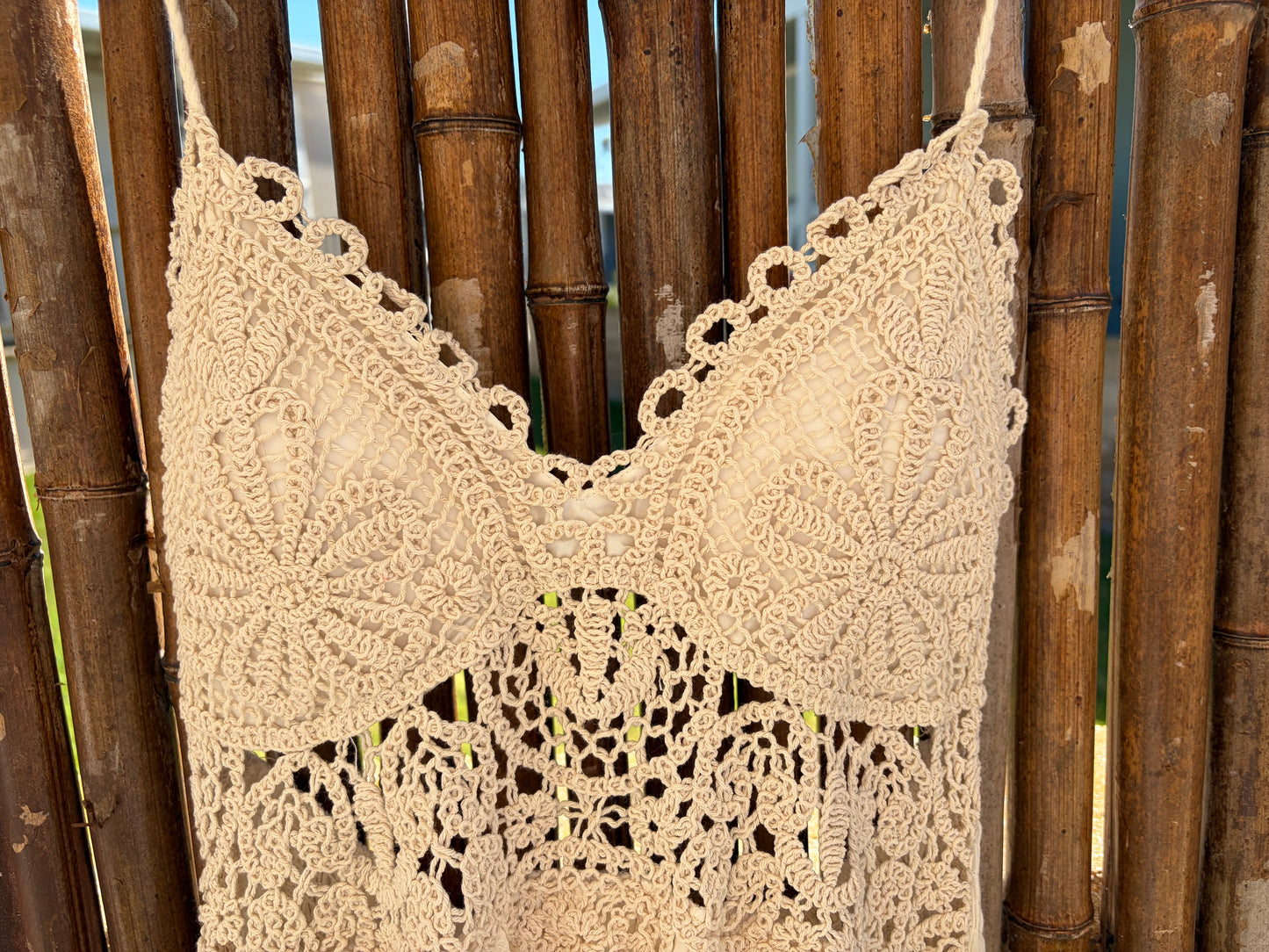 The Shoreline Crochet Midi Dress