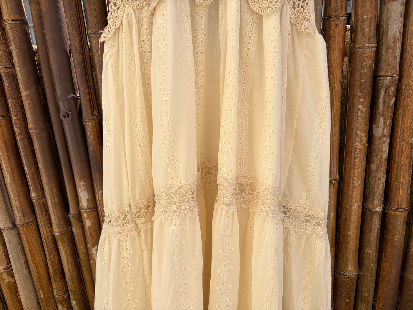 The Shoreline Crochet Midi Dress