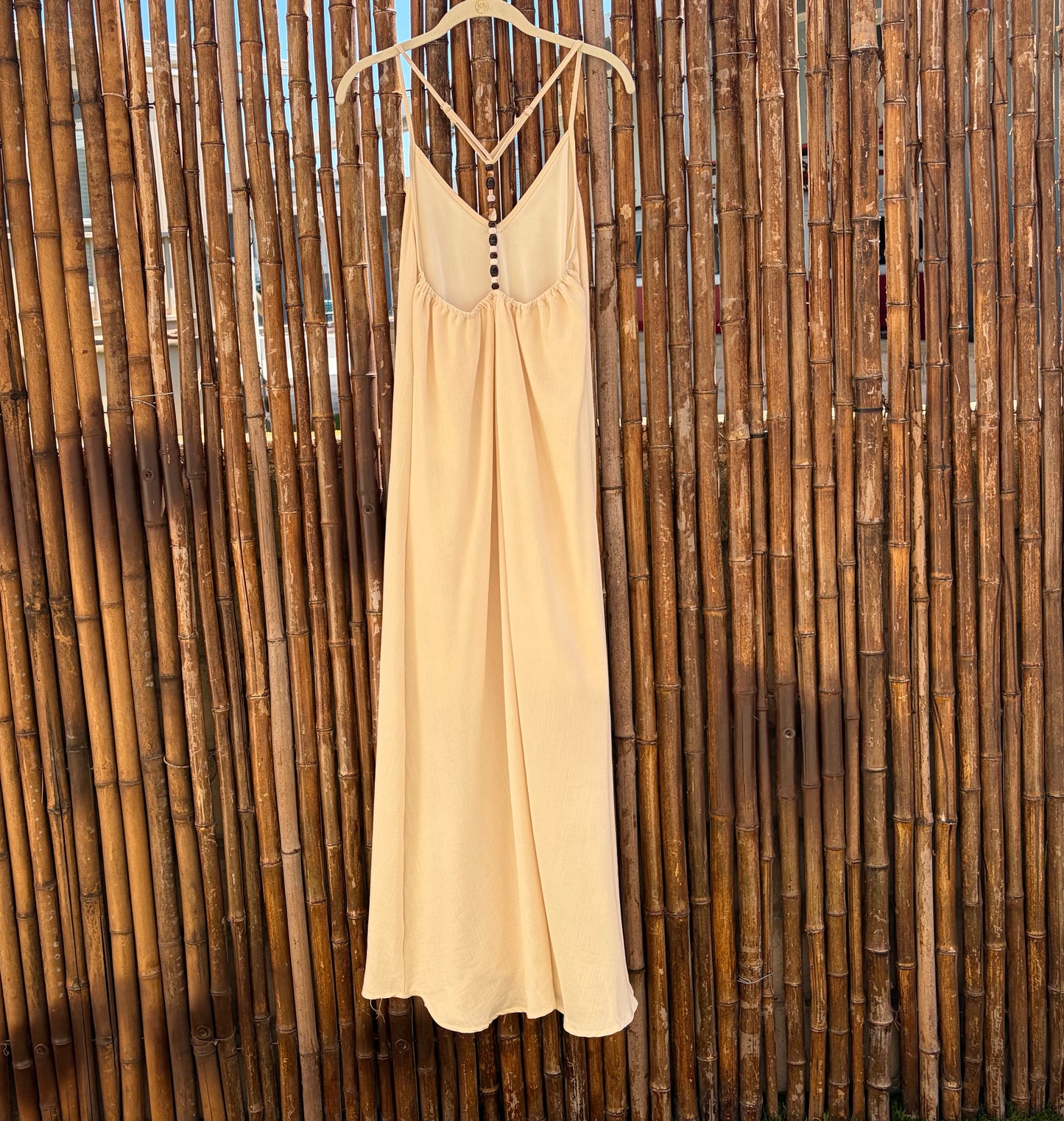 The Driftwood Beaded Back Dress