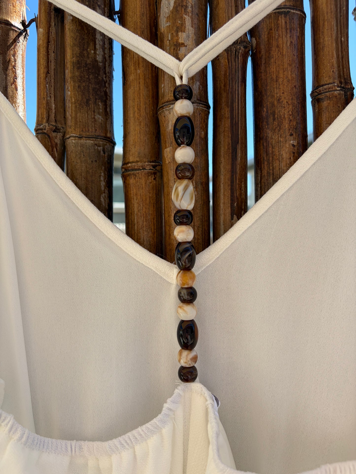 The White Sands Beaded Dress