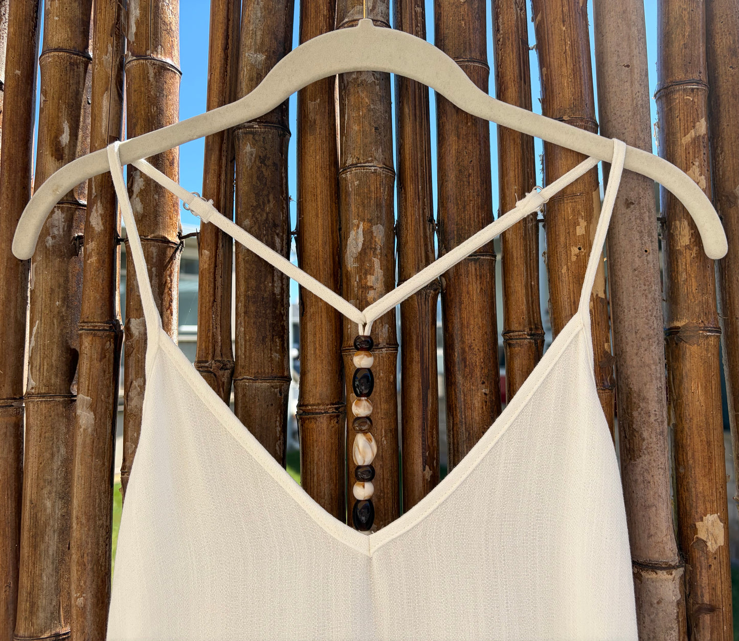 The White Sands Beaded Dress