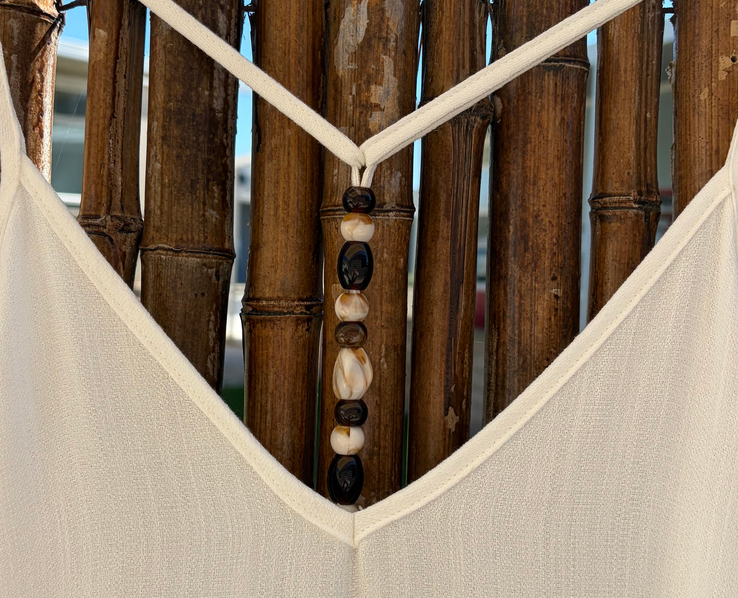 The White Sands Beaded Dress