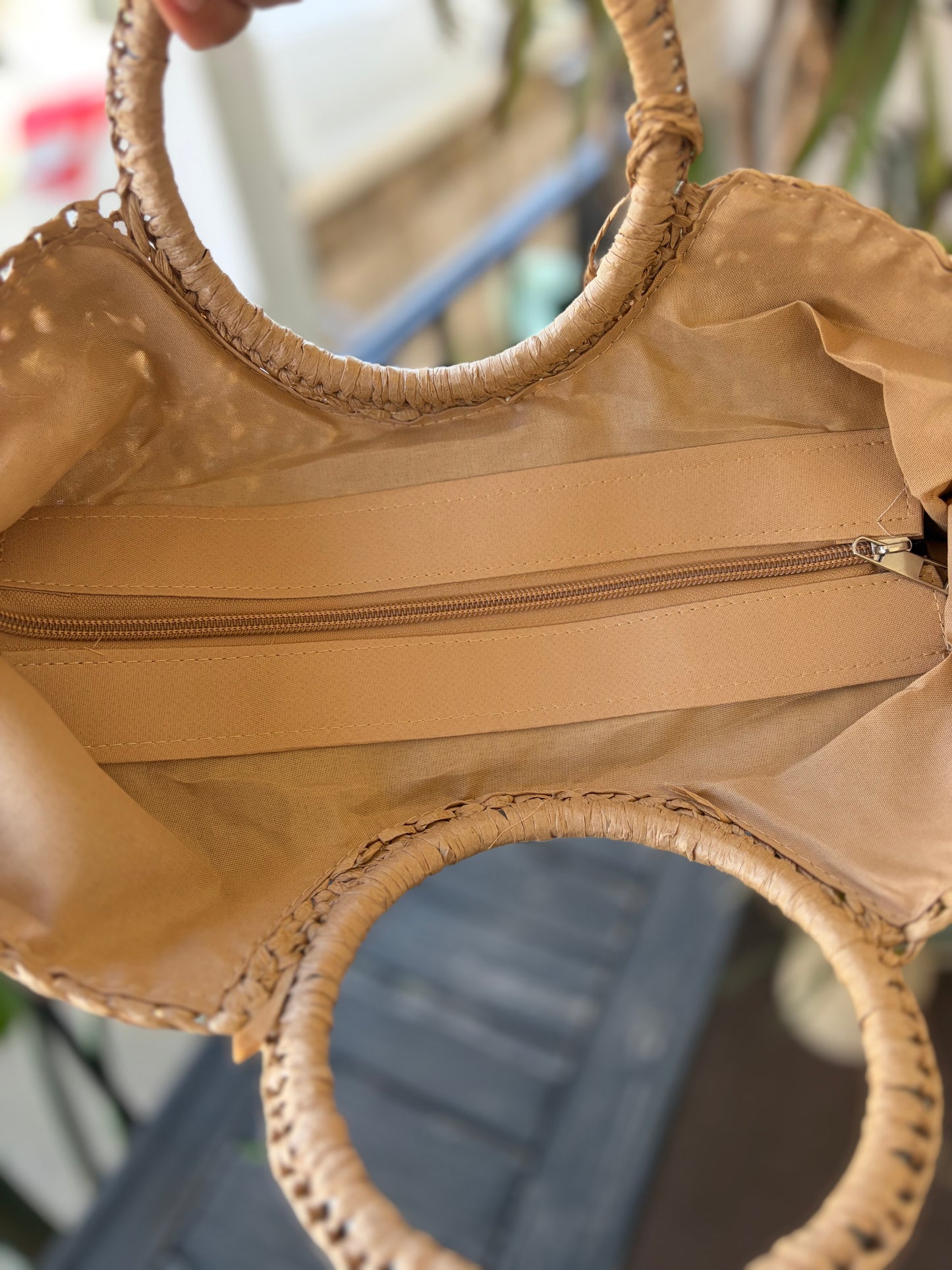 The Coastal Breeze Raffia Bag