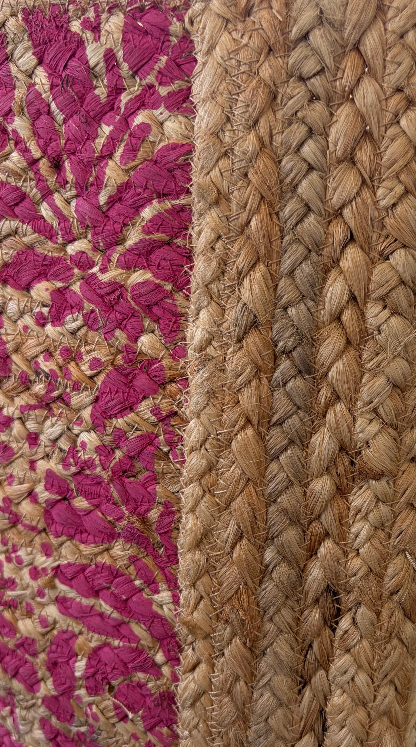 The Pink Palm Woven Tote