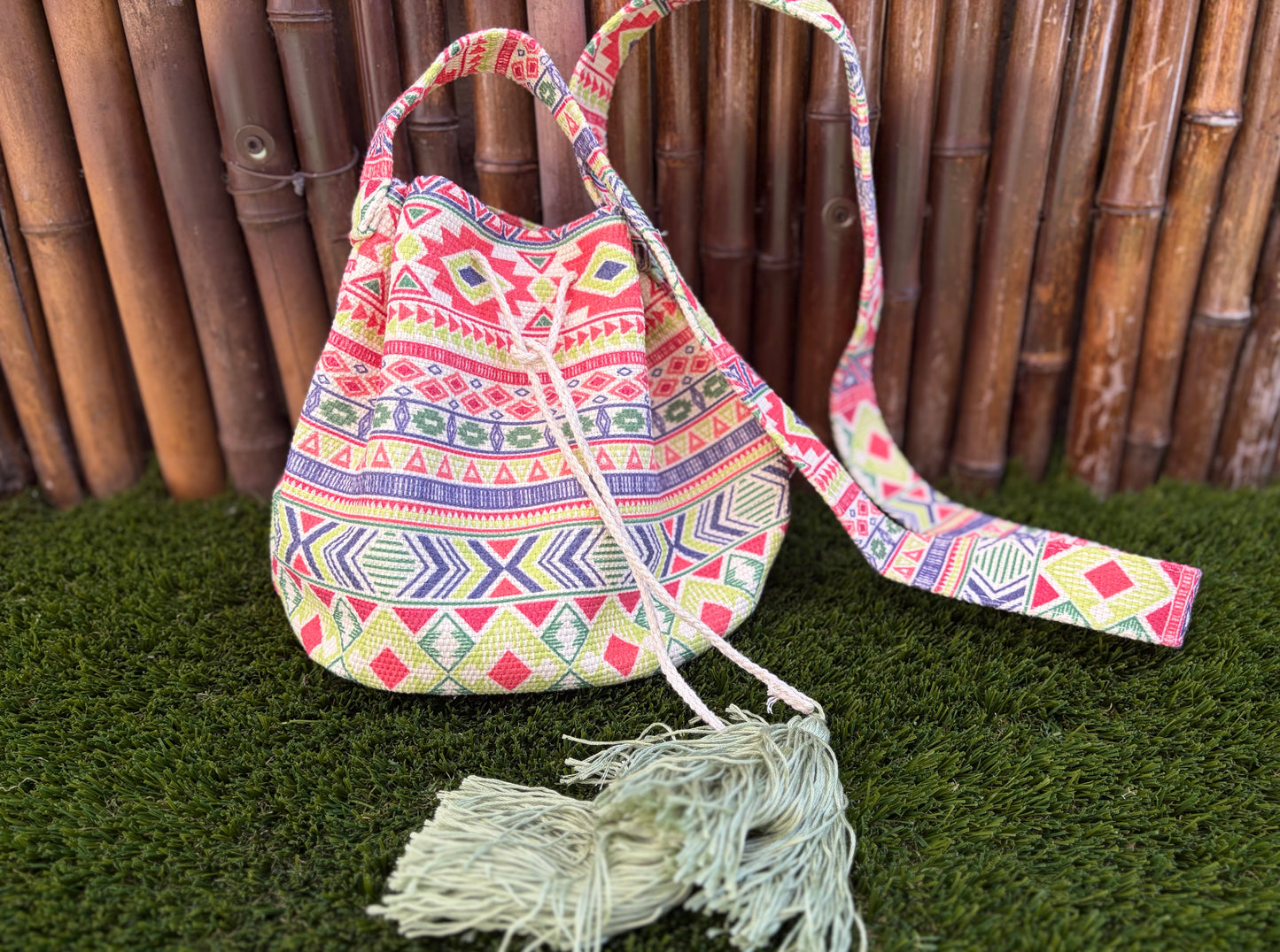 The Baja Breeze Woven Bucket Bag
