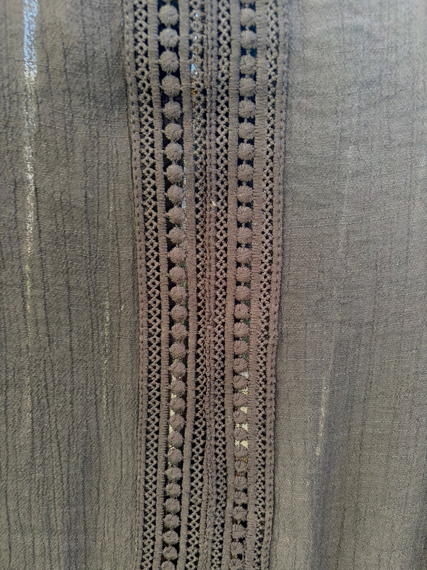 The Selene Lace‑Trim Kaftan