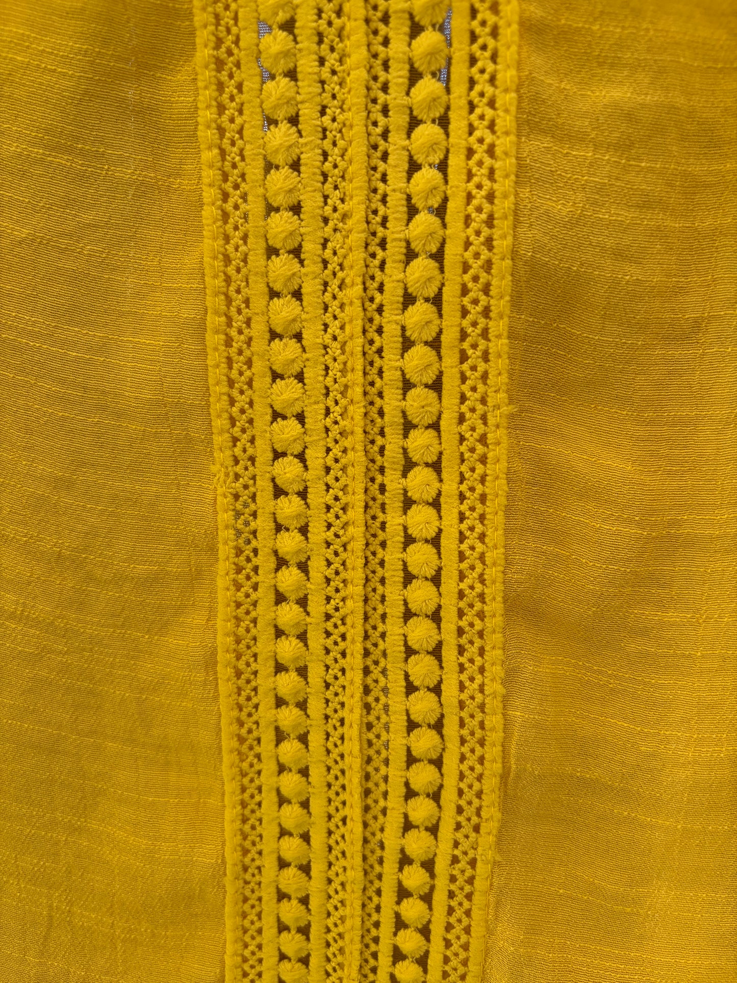 The Sunbeam Lace‑Trim Kaftan