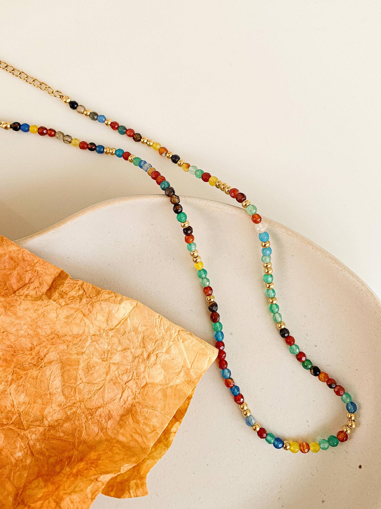 Estelle Multi Color Beaded Necklace