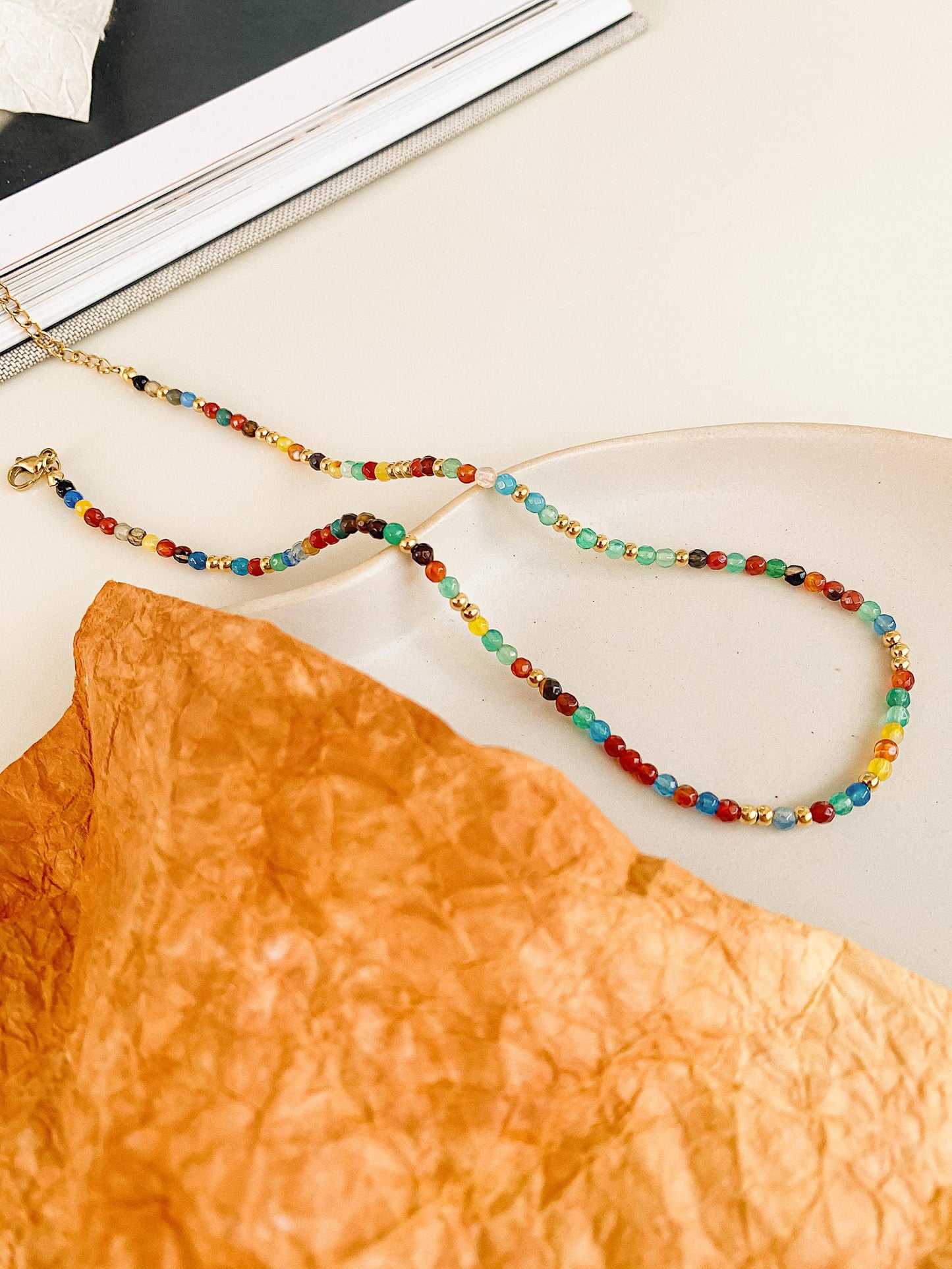Estelle Multi Color Beaded Necklace