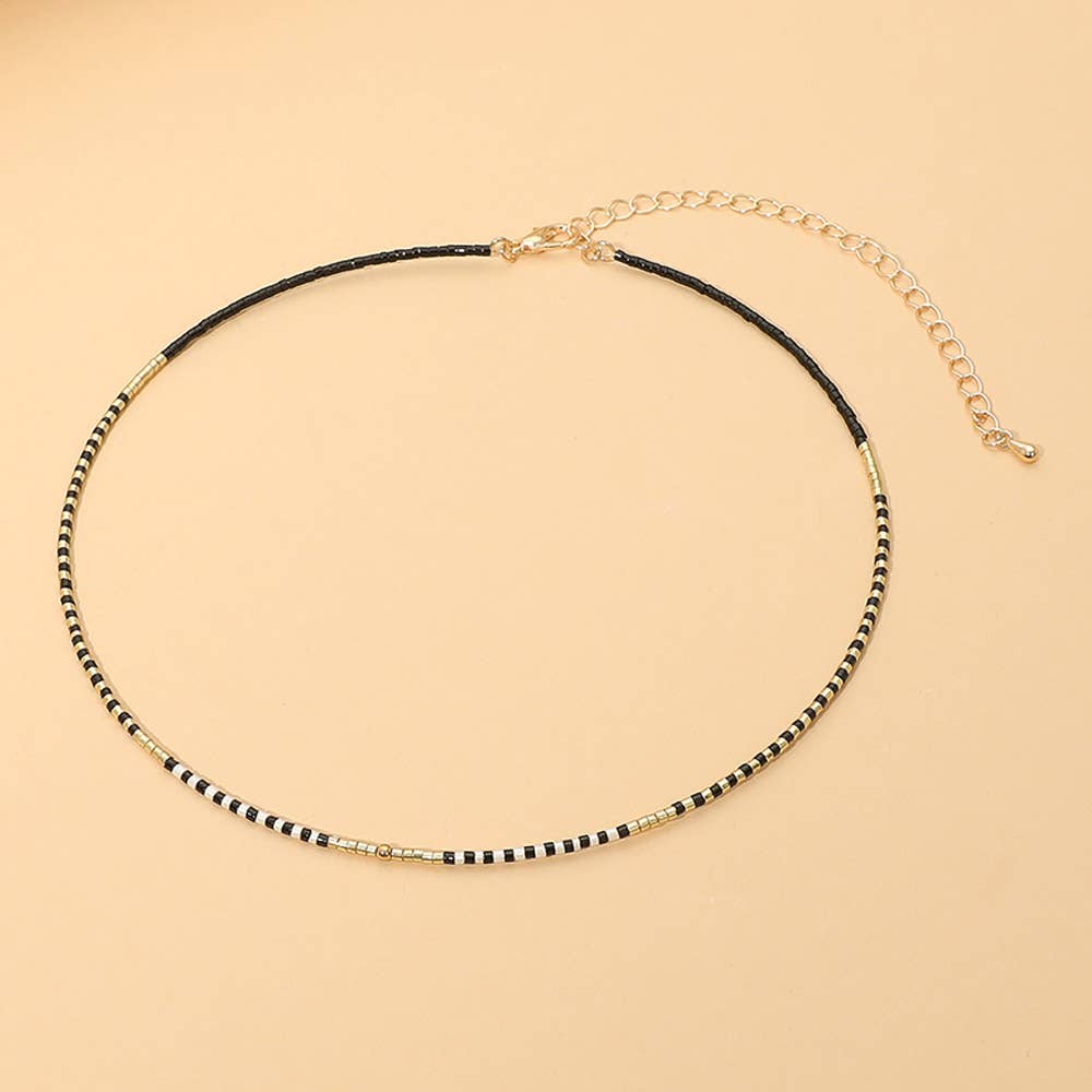 Dainty Minimalist Beaded Necklace